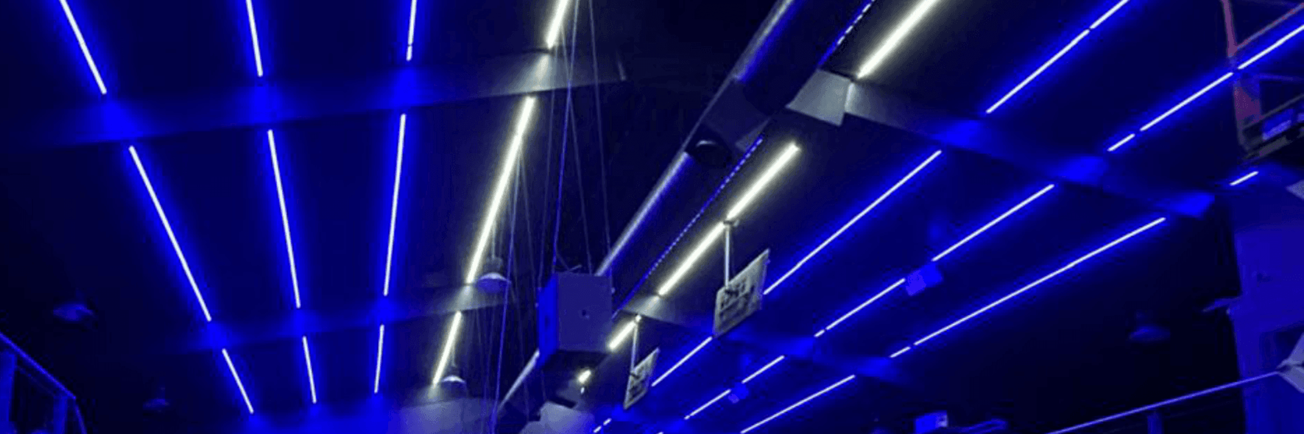 Photo of gym lighting work